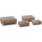 Raf Planter S4 Quadro Set Rectangular 23–28–33–37 cm Rechthoekige houten plantenbakken